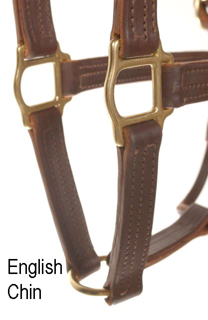 LEATHER SALE/SHOW HALTER - Click Image to Close